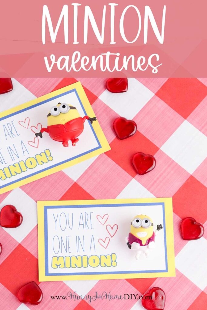 Free DIY Minion Valentine Cards Printable