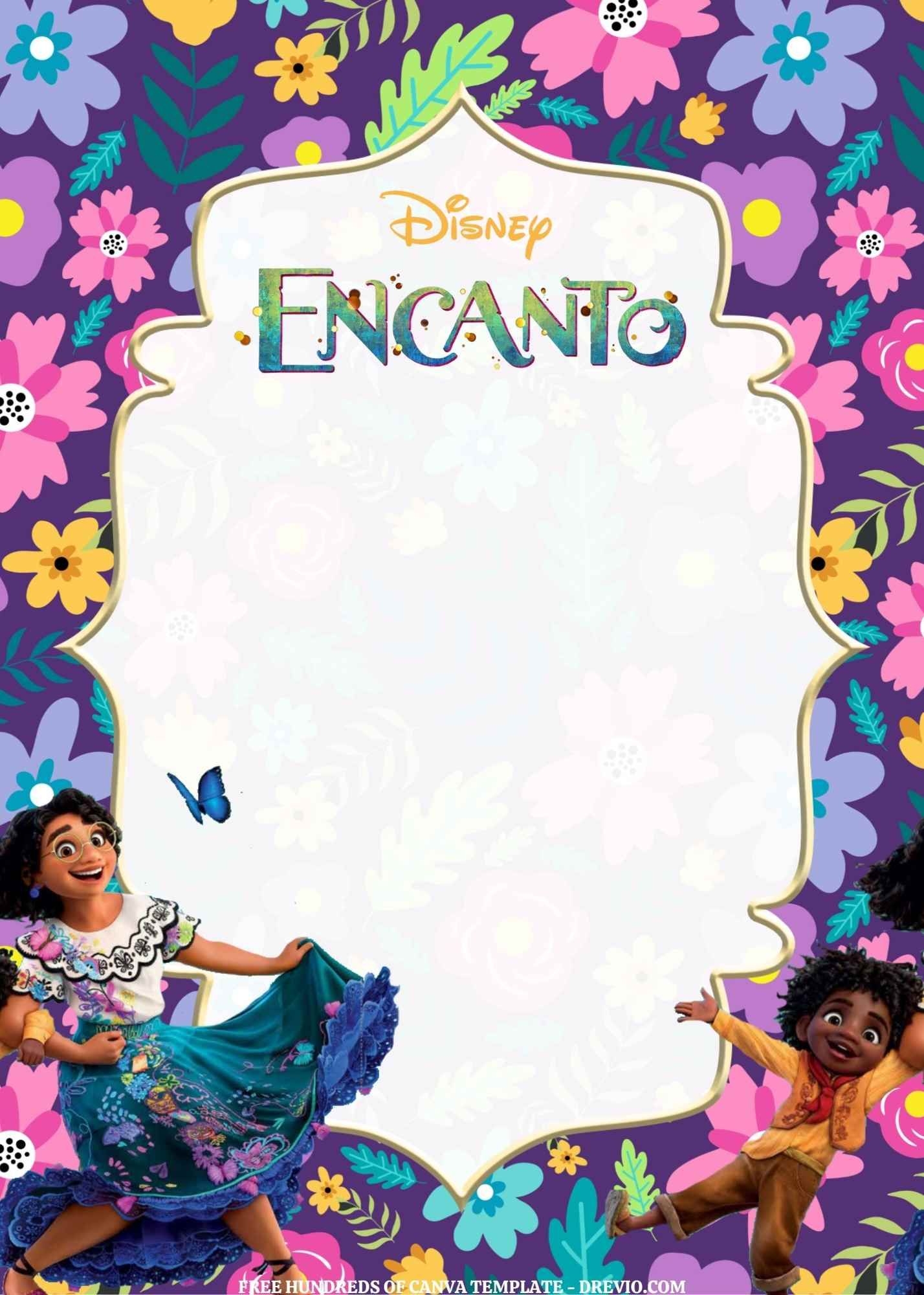 FREE EDITABLE 16 Encanto Canva Templates Free Printable Birthday 