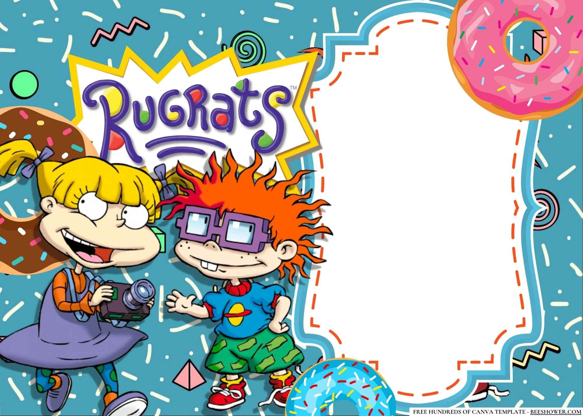 FREE Editable Blank Rugrats Birthday Invitation Birthday Invitations 