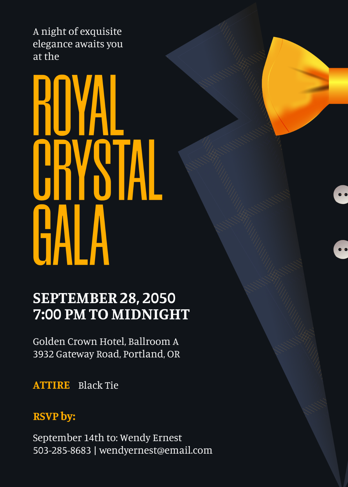 black tie invitation template