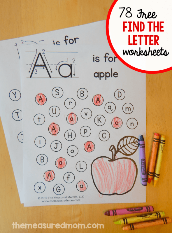Free Find The Letter Alphabet Worksheets Worksheets Samples
