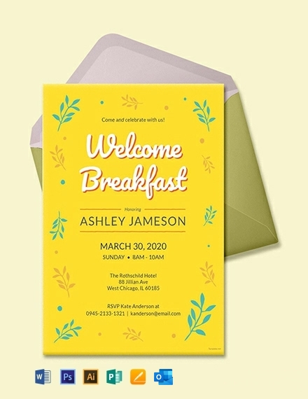 Free Formal Breakfast Invitation Template Download In Word Google 