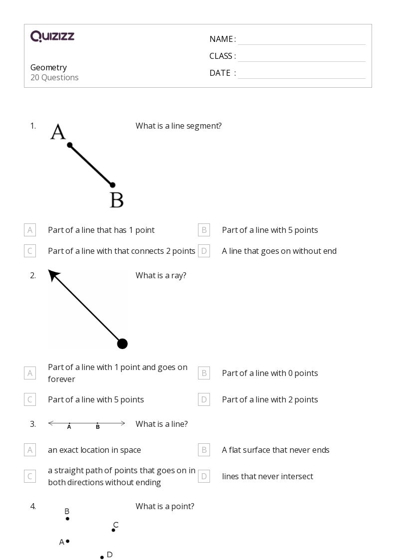 4th grade geometry worksheets