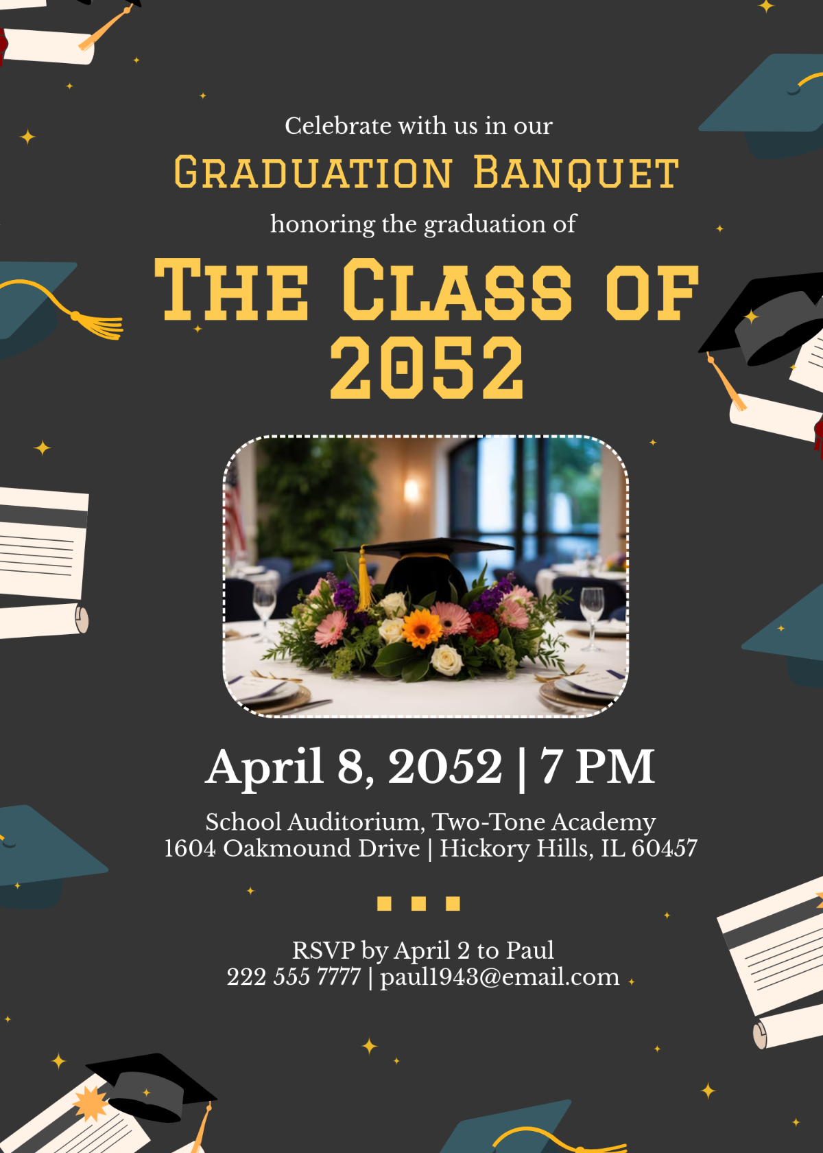 banquet invitation template free