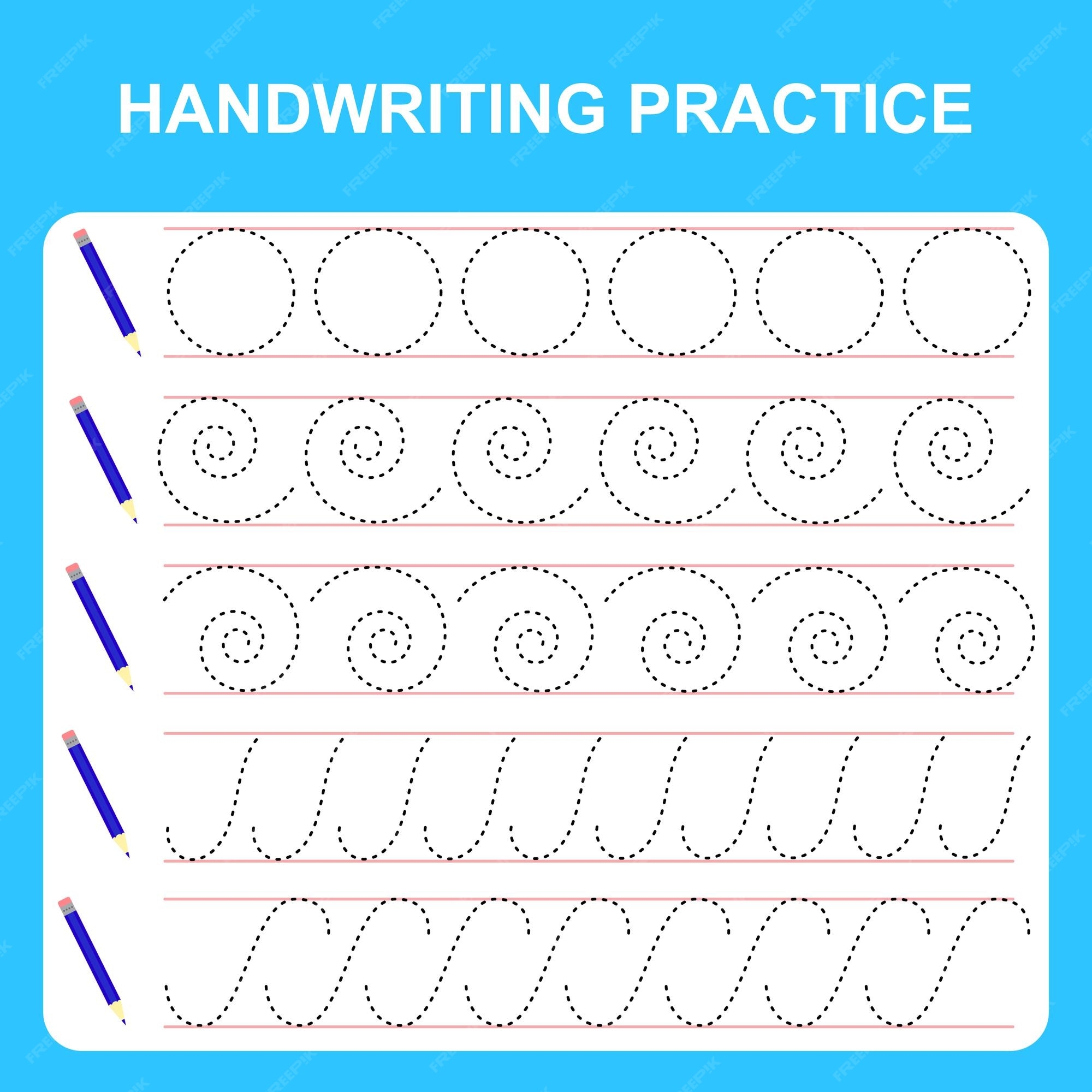 kindergarten worksheets handwriting