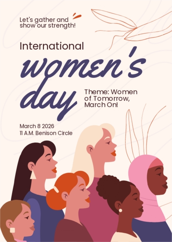Free Happy Women 39 s Day Invitation Template Edit Online Download 