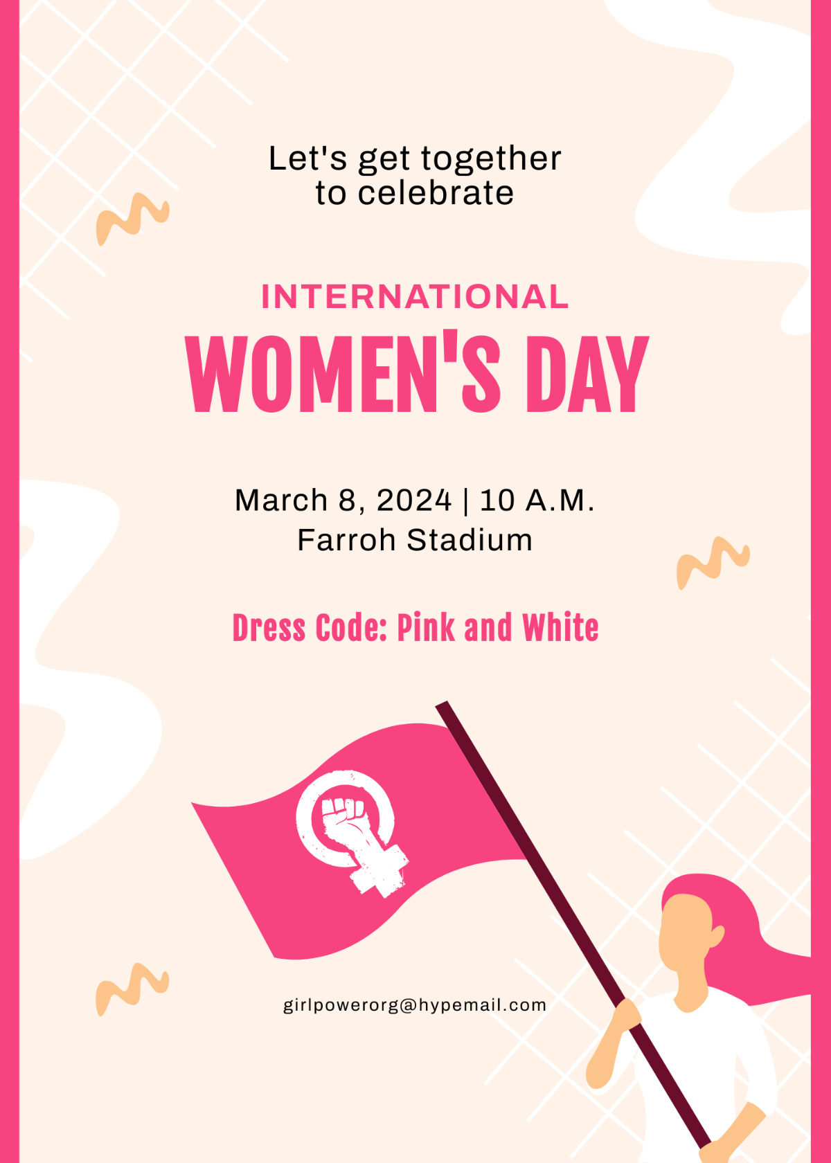 Free Happy Women 39 s Day Invitation Template Edit Online Download 