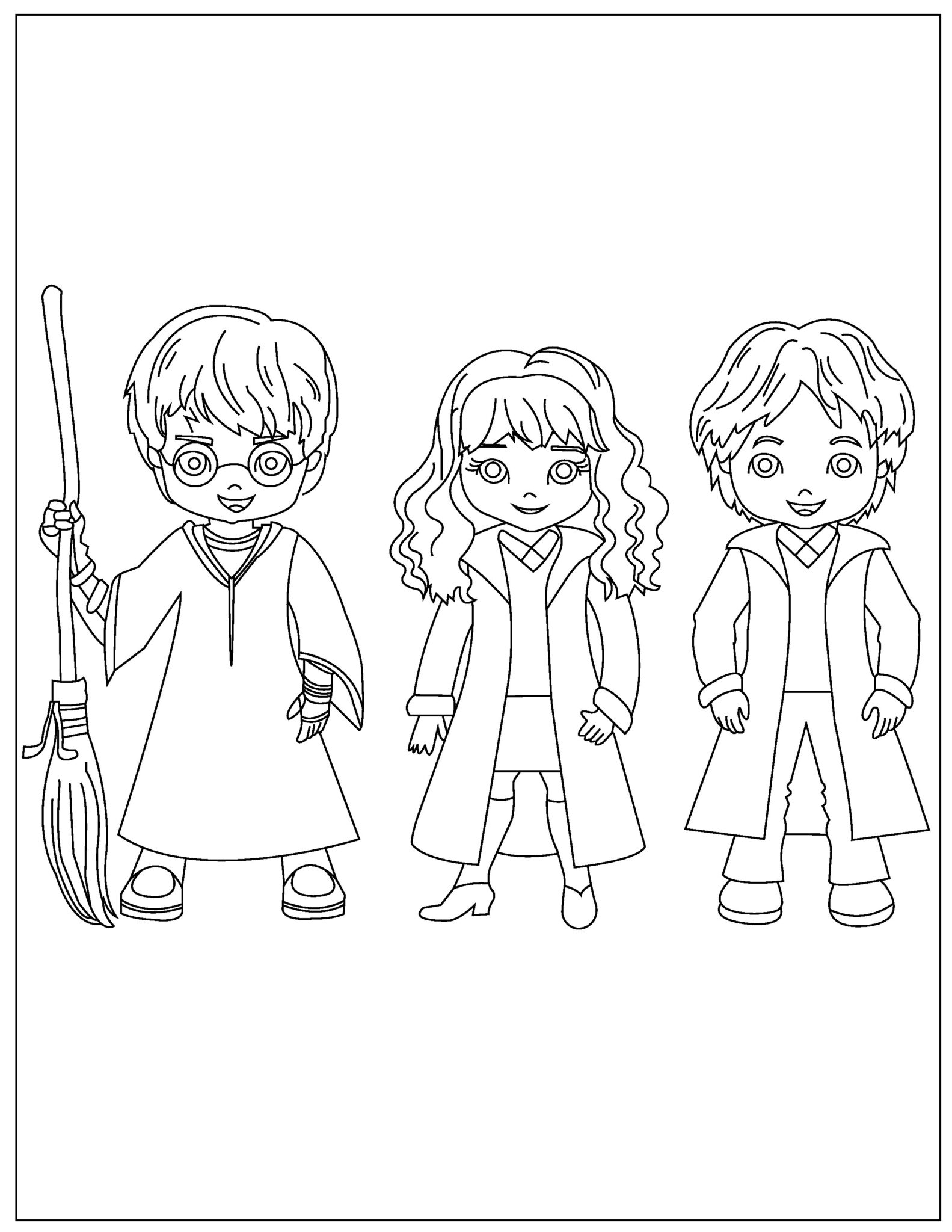 harry potter free coloring pages