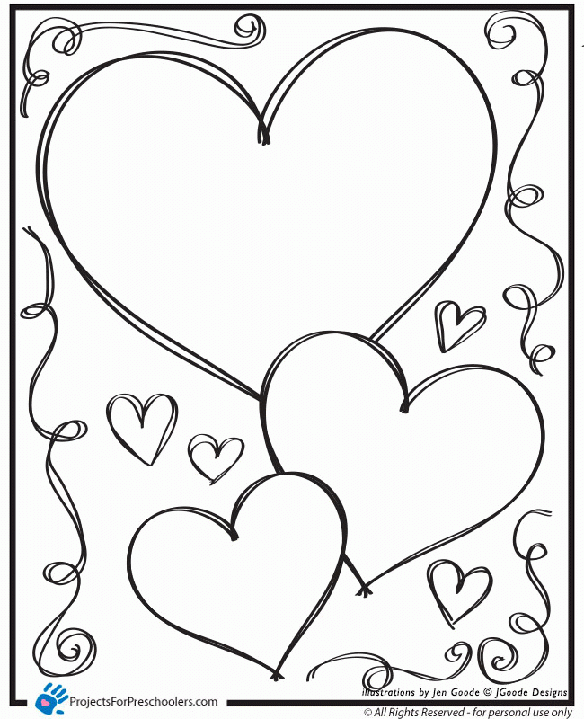 Free Heart Coloring Pages For Kids Coloring Home