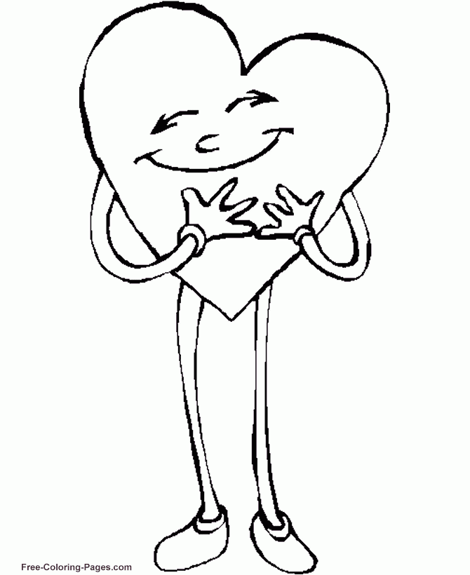 Free Heart Coloring Pages For Kids Coloring Home