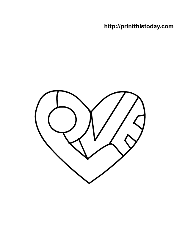 Free Heart Coloring Pages For Kids Coloring Home