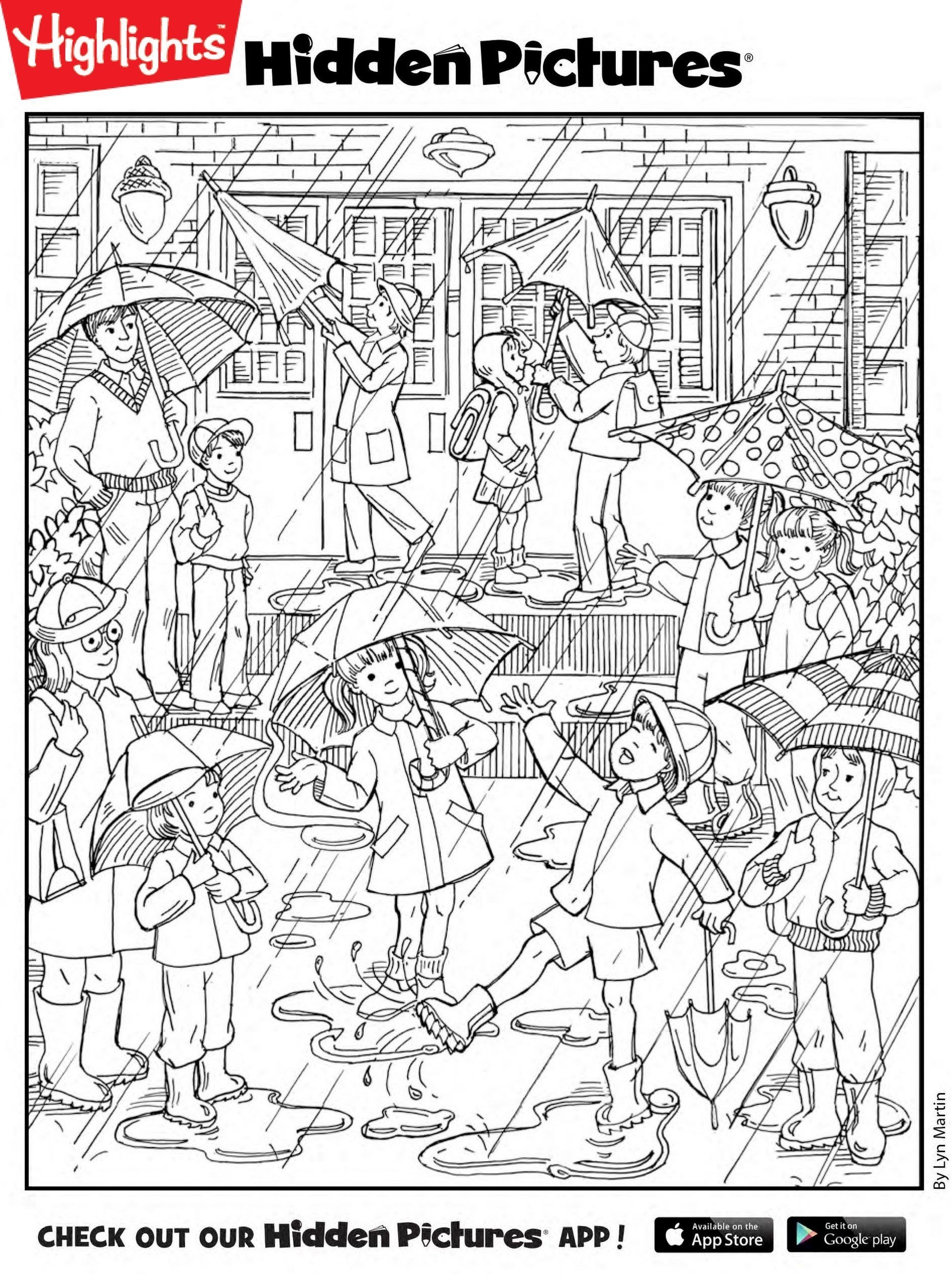 Free Highlights Hidden Pictures Printable Worksheets Printable Worksheets