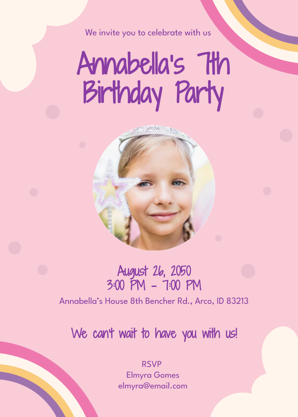 birthday invitation flyer template free