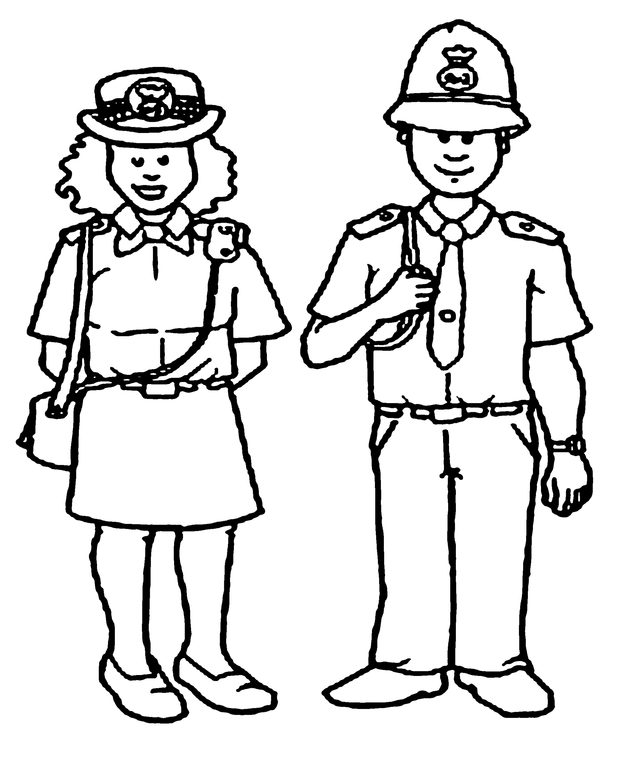 Free Kids Police Officer Coloring Pages Coloring Home