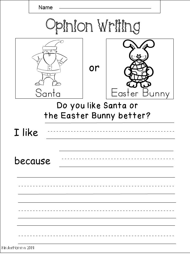 Free Kindergarten Writing Worksheet Kindermomma Worksheets Library