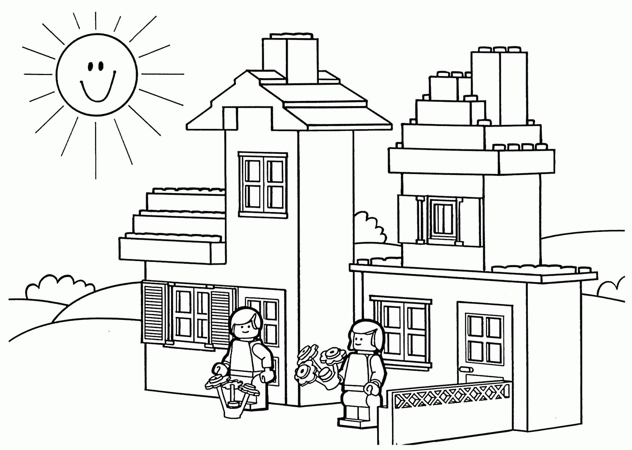 free lego printable coloring pages