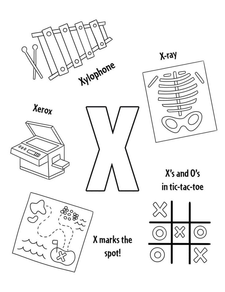 FREE Letter X Worksheets For Preschool The Hollydog Blog Free