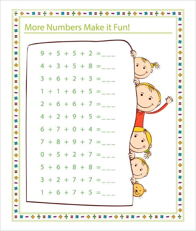 math worksheet fun