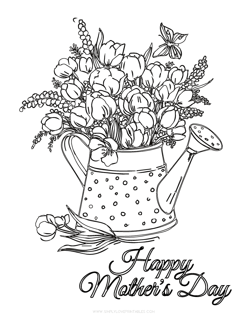 free mothers day coloring pages