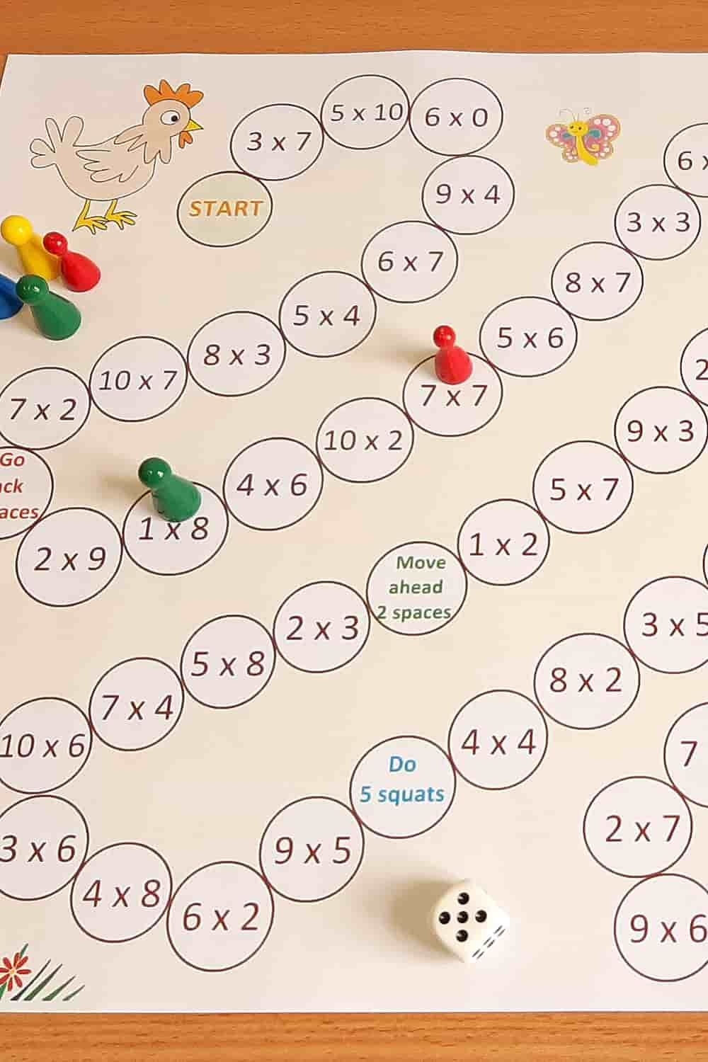 Free Multiplication Games Printable PDF Printable Math Games Math 