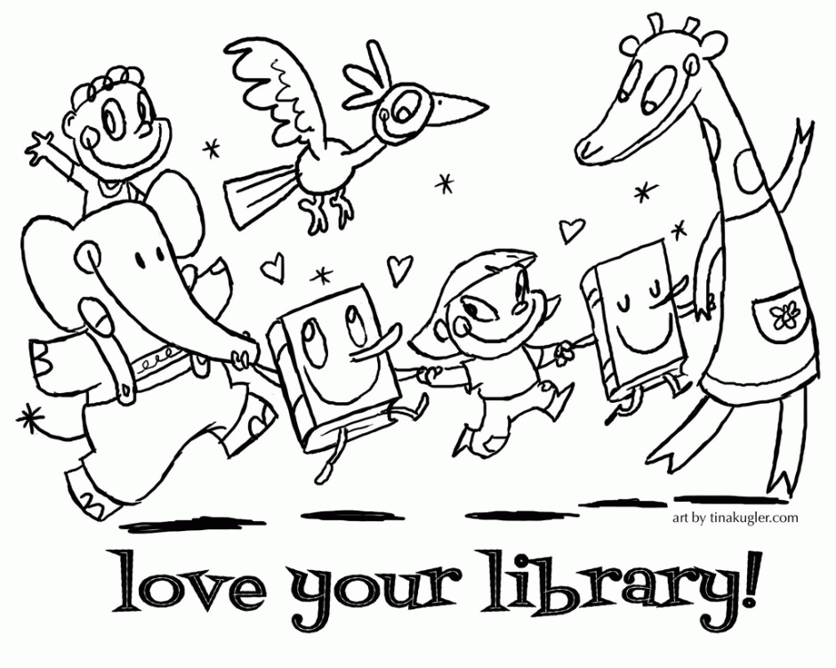 Library Coloring Pages