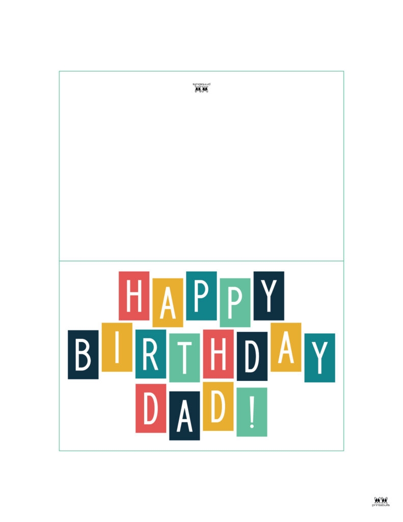 Free Printable 1 4 Fold Birthday Cards
