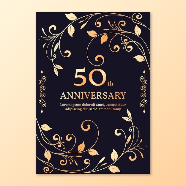 Free Printable 50th Wedding Anniversary Cards Infoupdate
