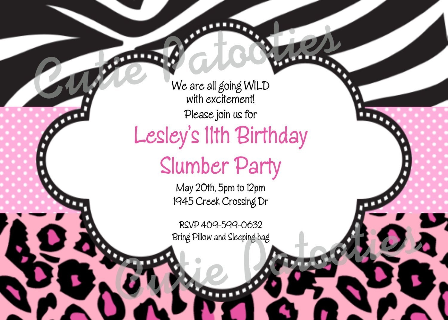 Free Printable Animal Print Invitations Invitation Design Blog