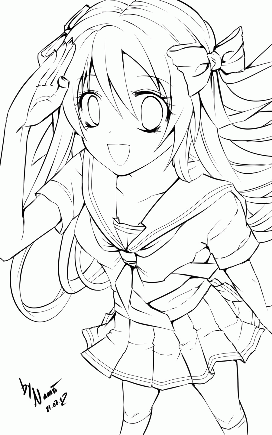 Free Printable Anime Coloring Pages Coloring Home