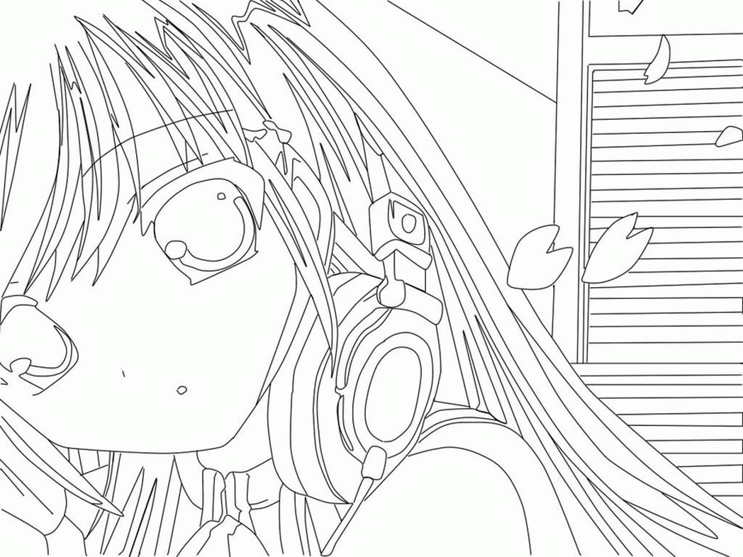 Free Printable Anime Coloring Pages Coloring Home