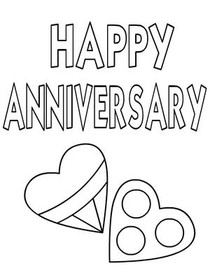Free Printable Anniversary Coloring Cards Cards Create And Print Free 