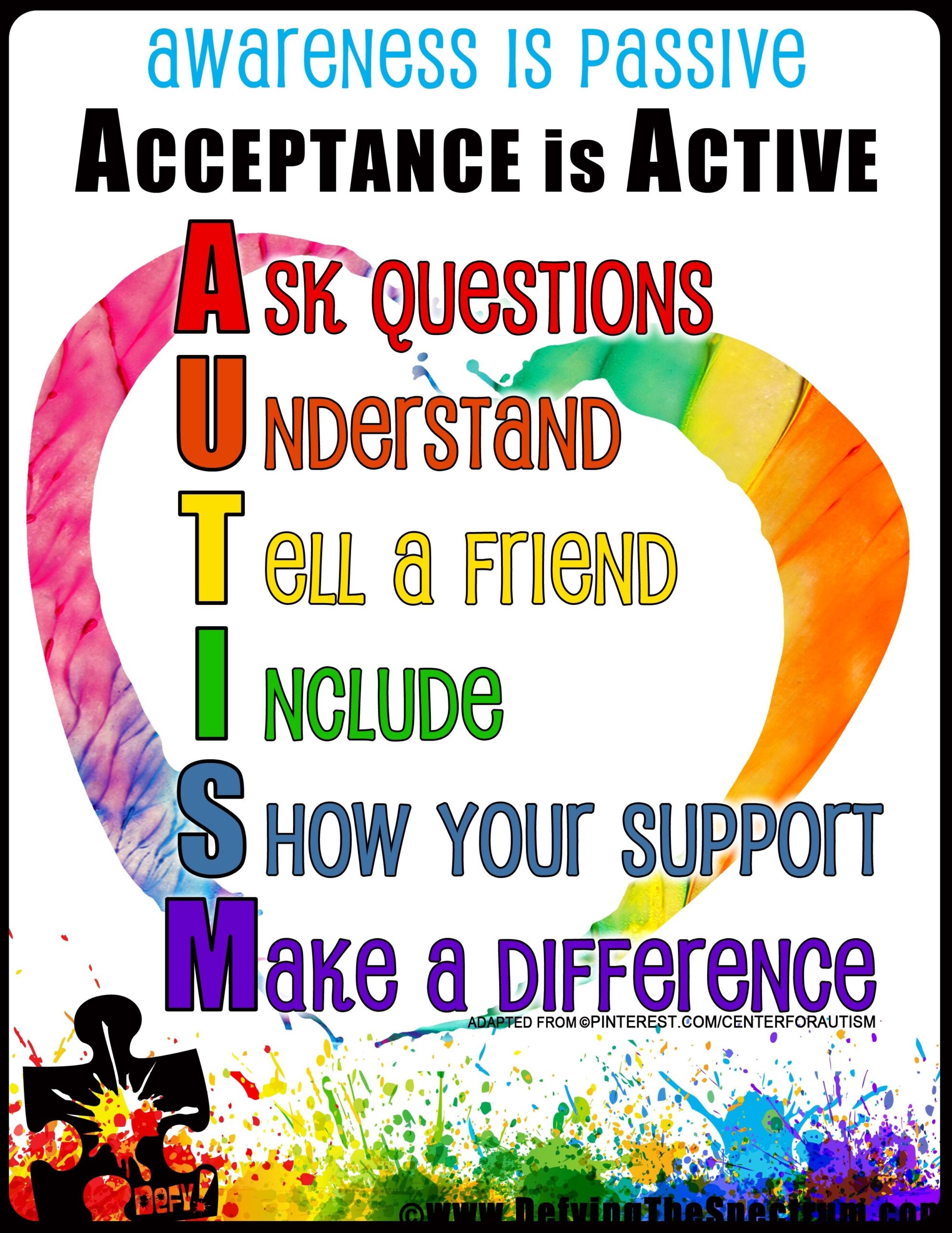 printable autism awareness cards