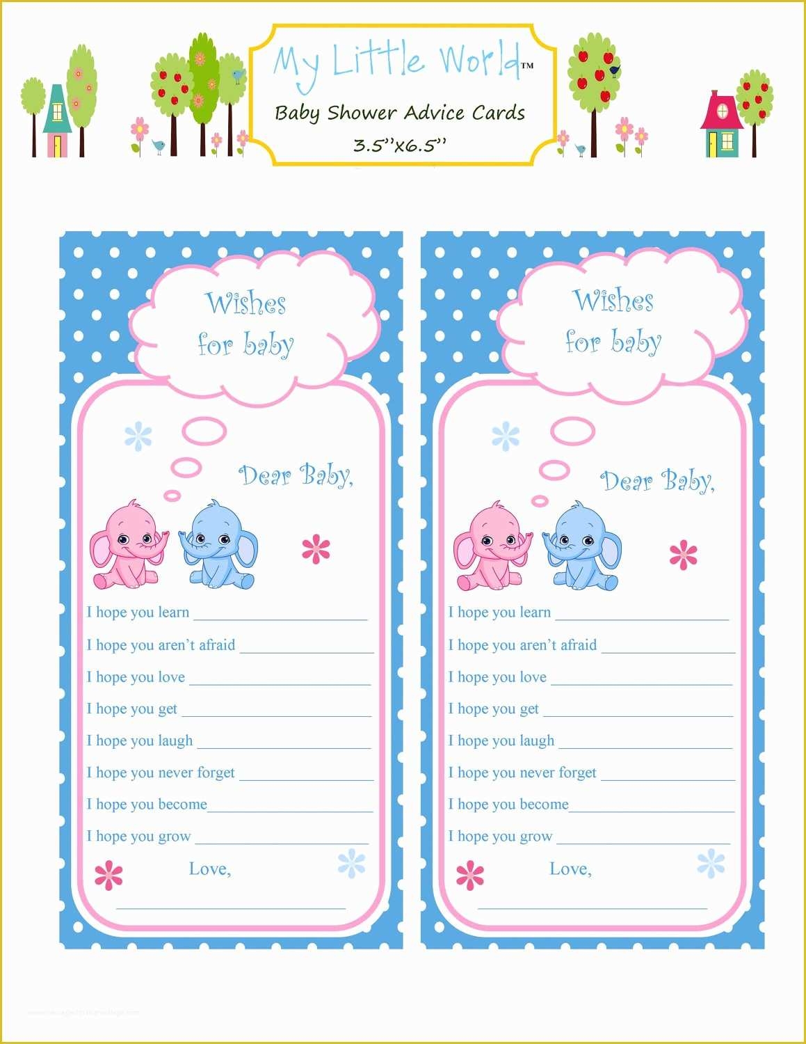 printable baby shower cards pdf