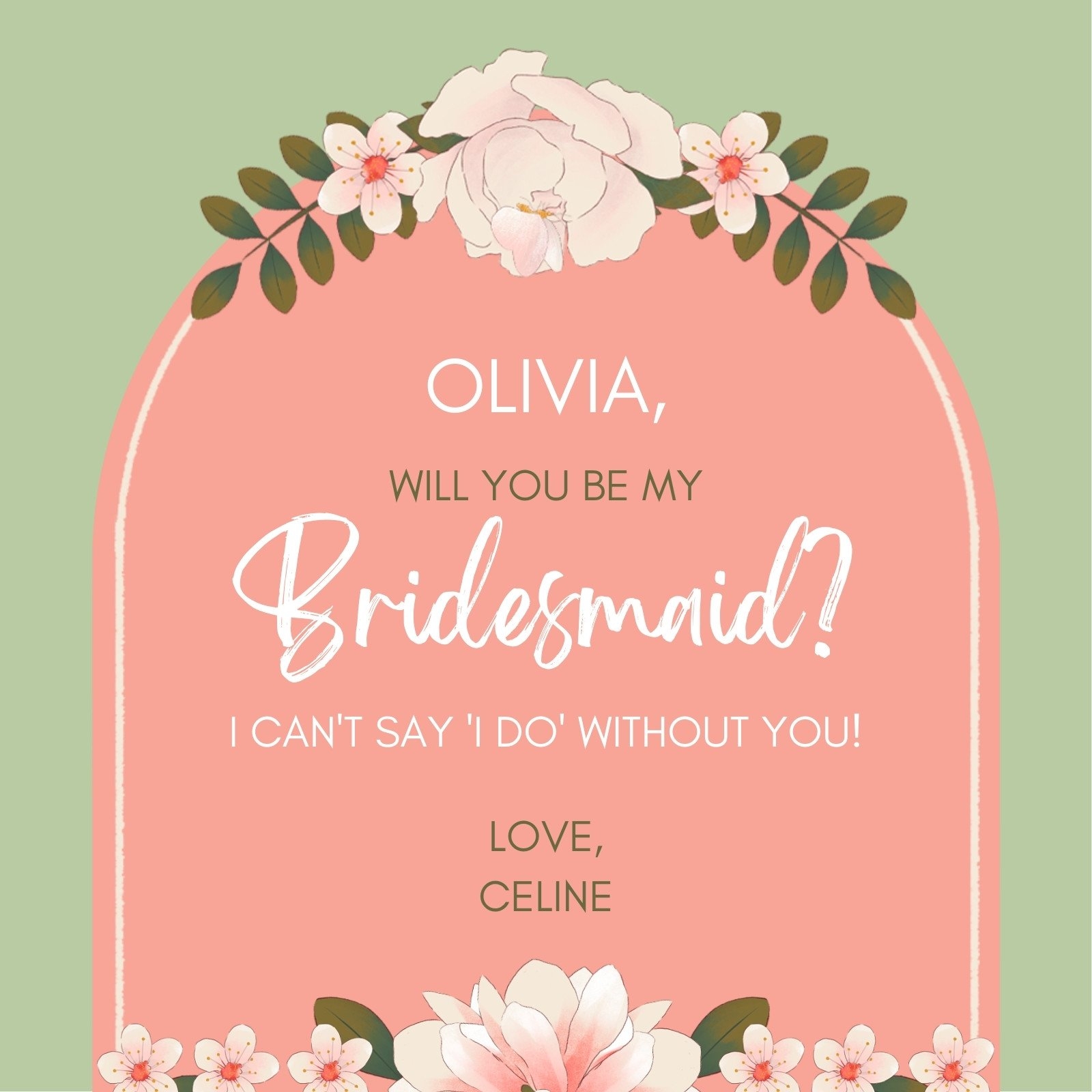 Free Printable Be My Bridesmaid Invitation Templates Canva 45 OFF