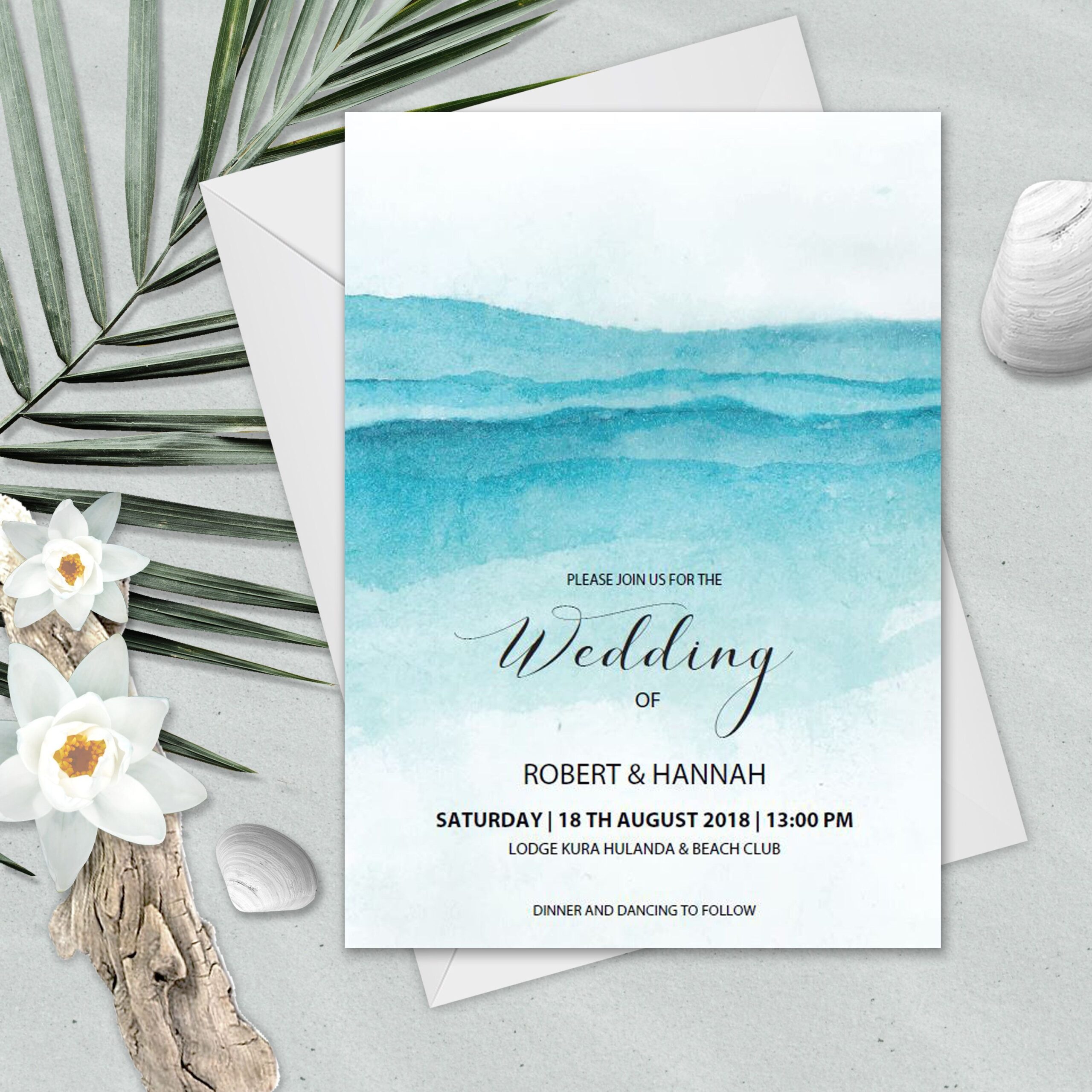 Free Printable Beach Wedding Invitation Templates Templates Printable