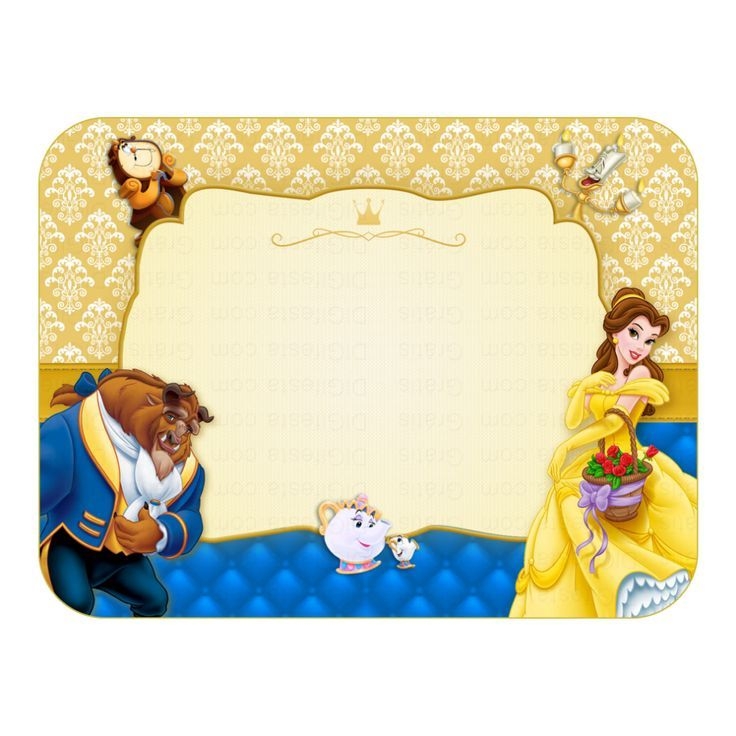 Free Printable Beauty And The Beast Royal Invitation Template In 2023