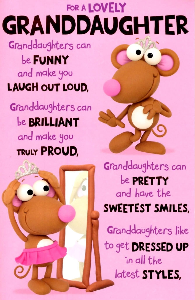 printable birthday cards granddaughter