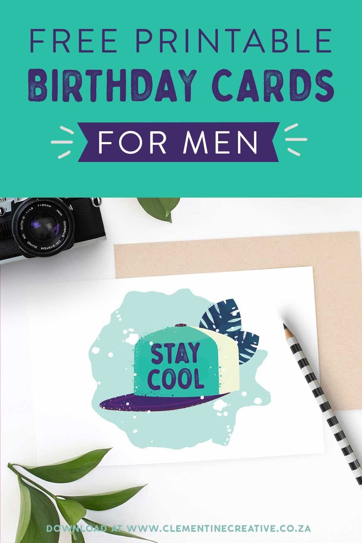 printable birthday cards for him free
