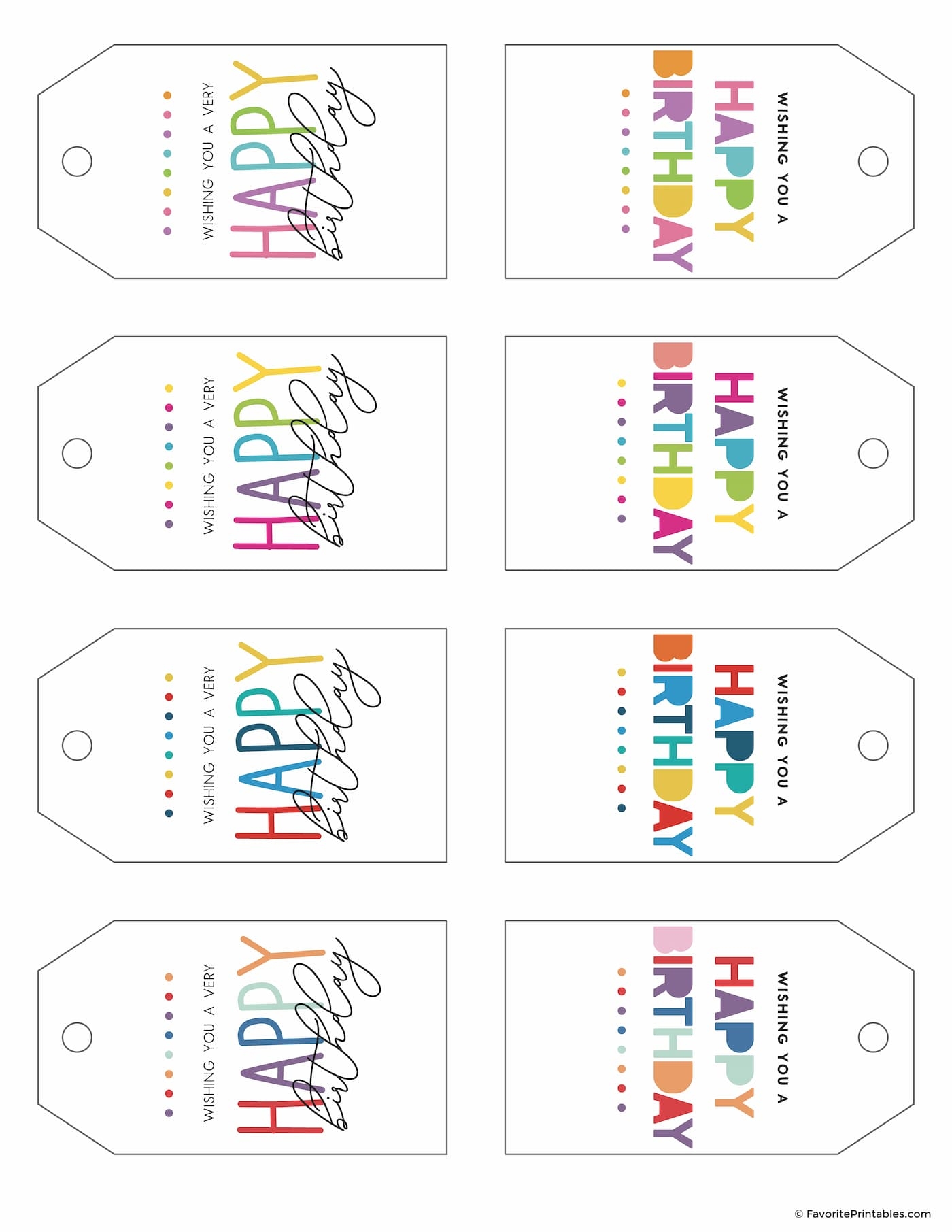 Free Printable Birthday Gift Tags Baking You Happier Worksheets Library