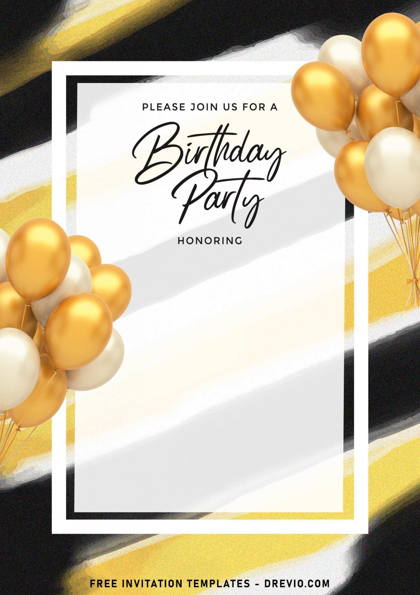 birthday invite template printable
