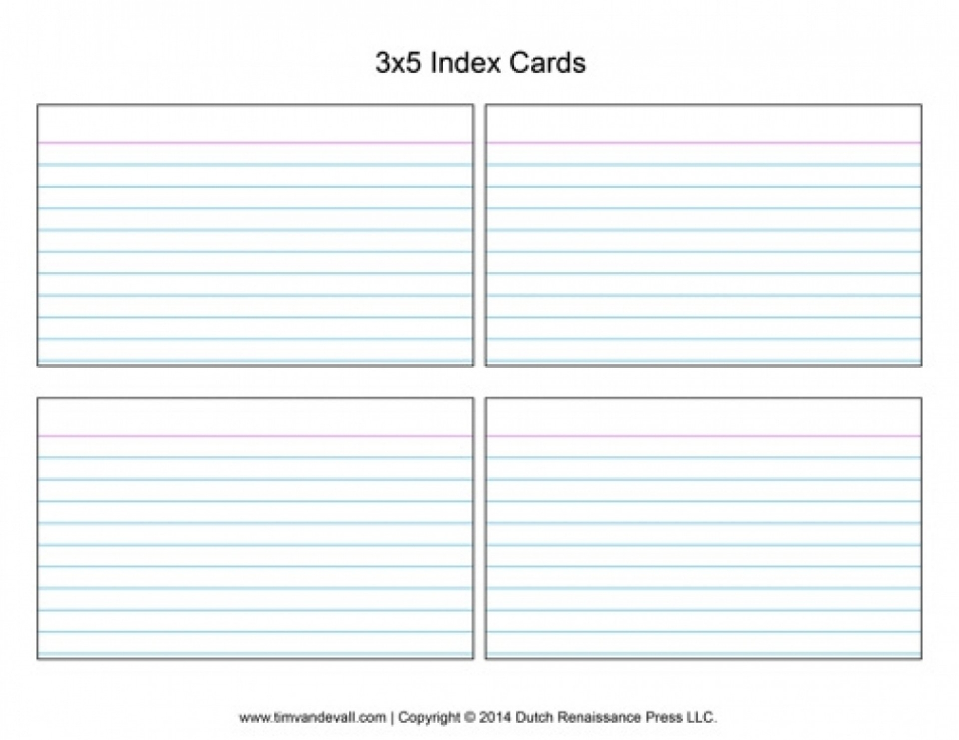 Free Printable Blank Index Cards Free Printable