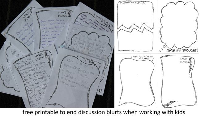 Free Printable Blurt Cards Free Templates Printable