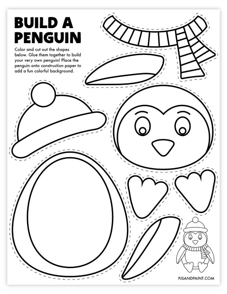 free printable winter craft templates