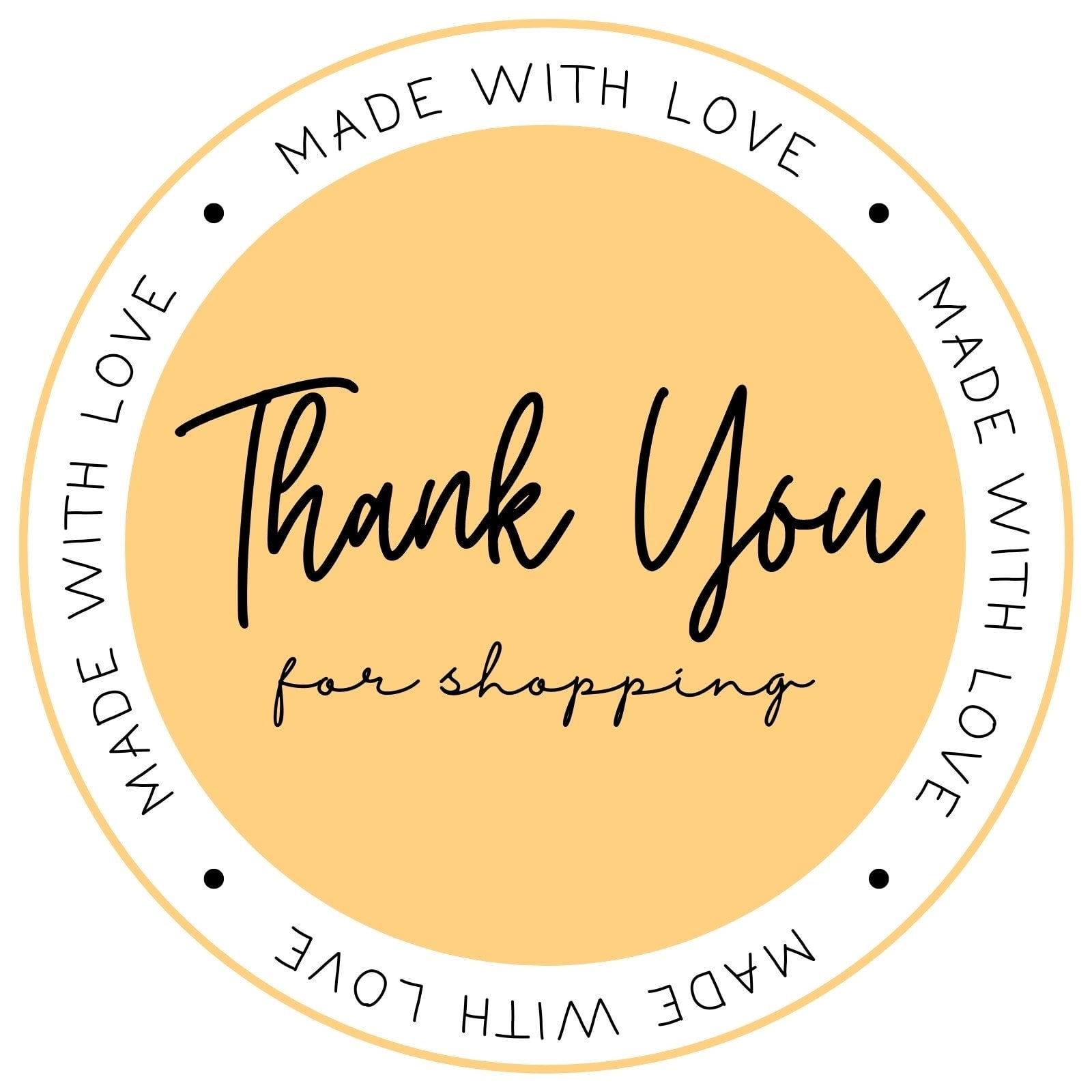 Free Printable Business Thank You Sticker Templates Canva Printable