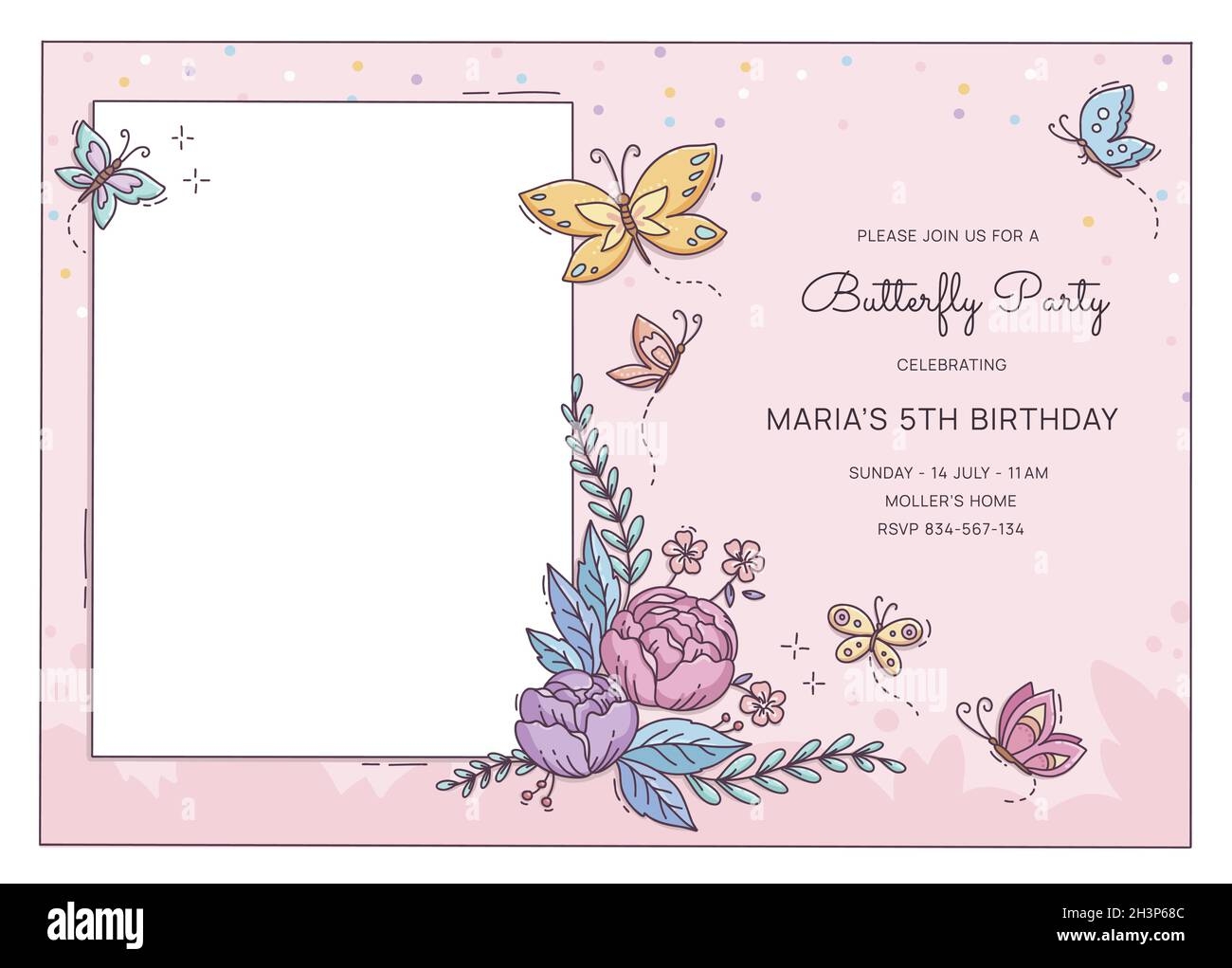 Free Printable Butterfly Invitation Template Online Retailers Apply 