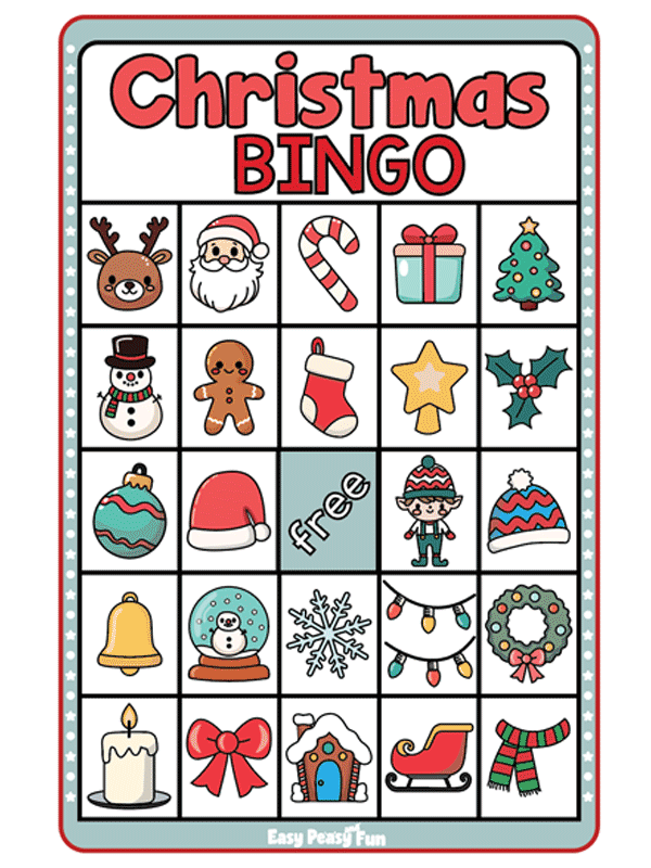 Free Printable Christmas Bingo Cards Easy Peasy And Fun