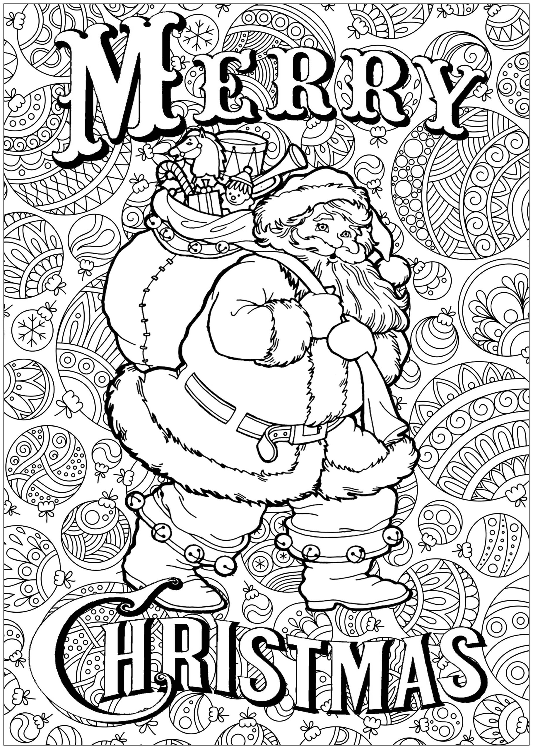 christmas coloring pages for adults printable free