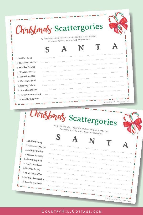 Free Printable Christmas Games For Adults And Older Kids 9 Games Artofit