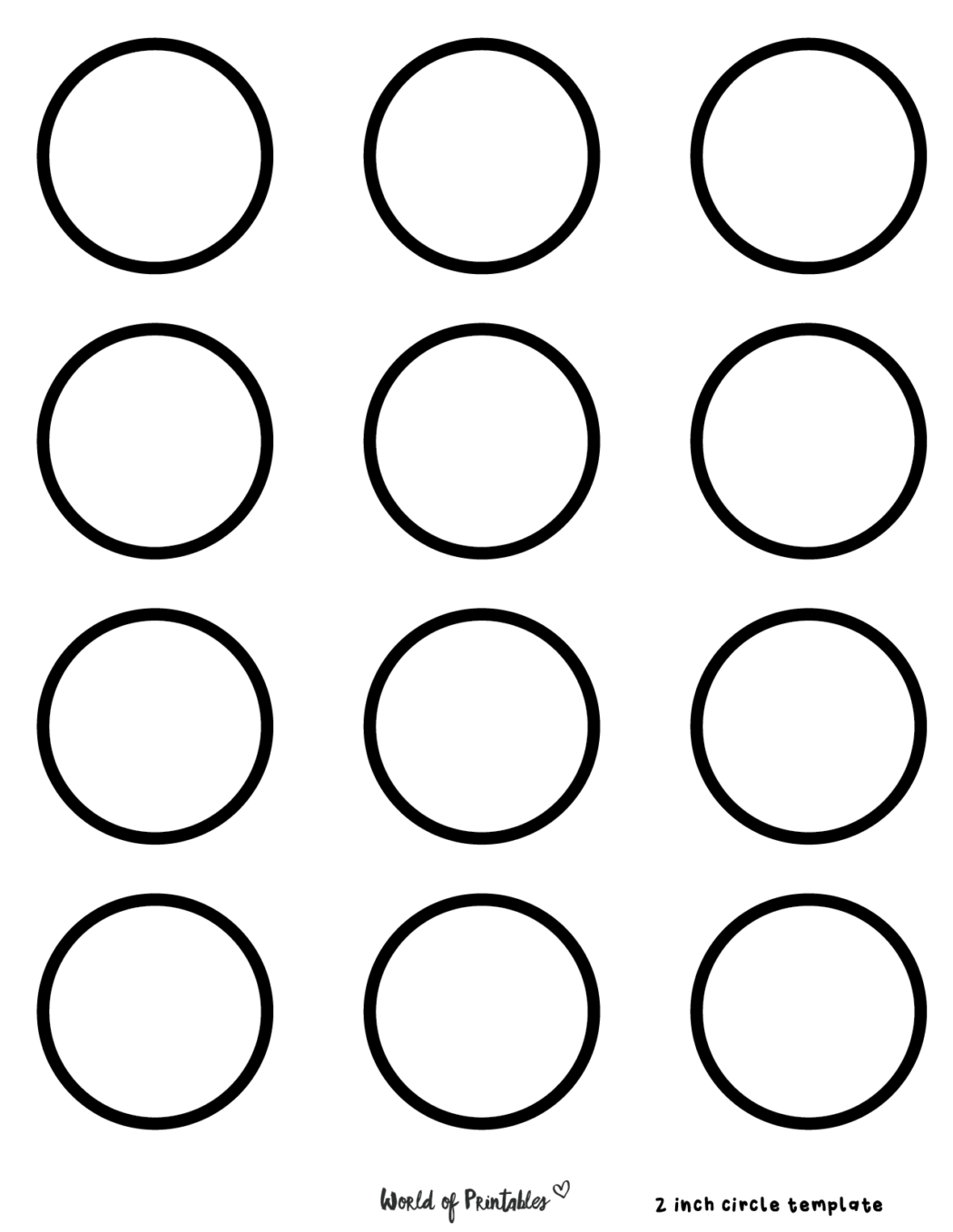 circle templates printable free