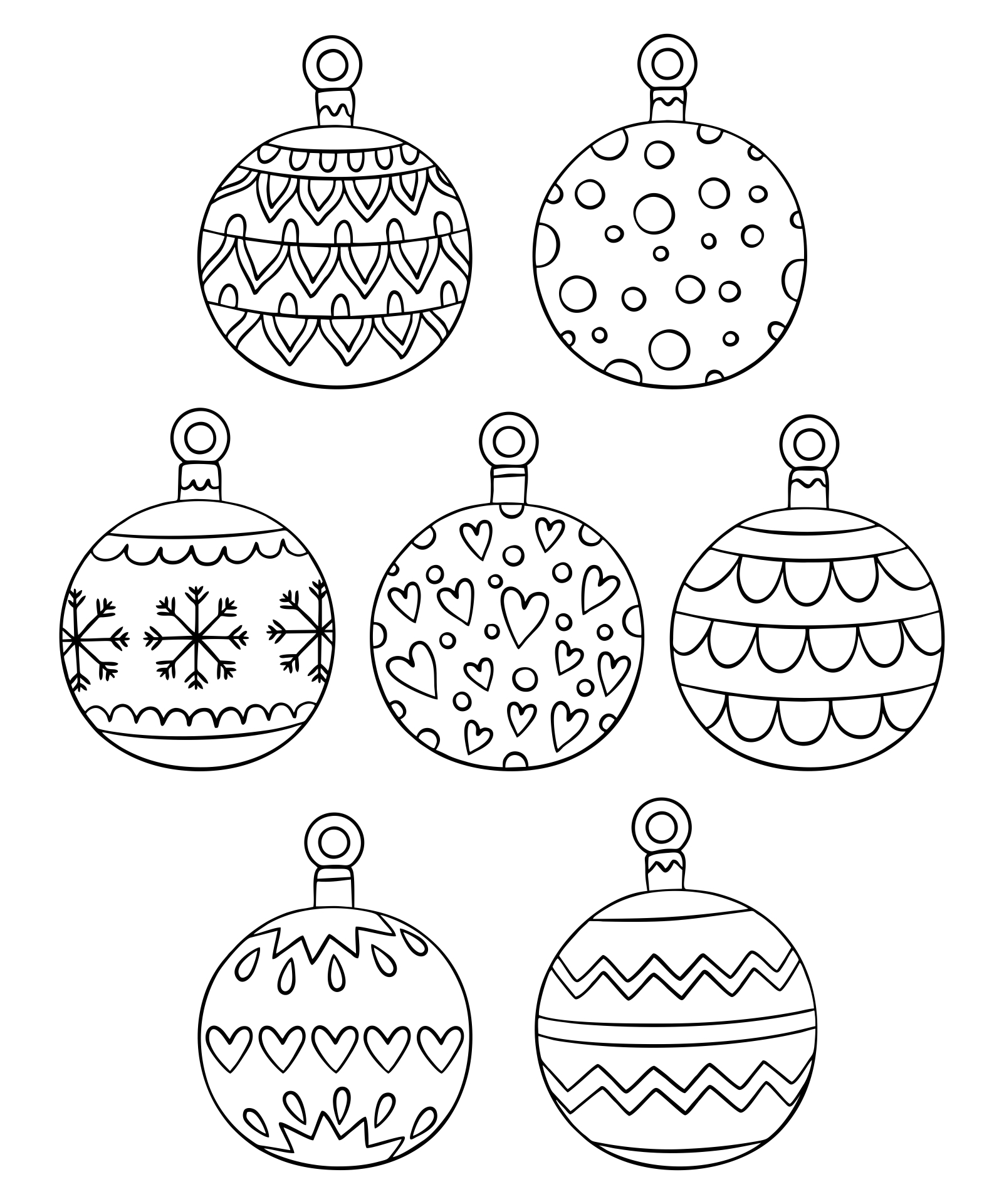 free printable coloring christmas pages